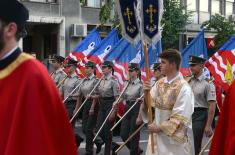 Pripadnici Ministarstva odbrane i Vojske Srbije učestvovali u Spasovdanskoj litiji 