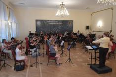 Zajednička proba  srpskih i britanskih vojnih muzičara